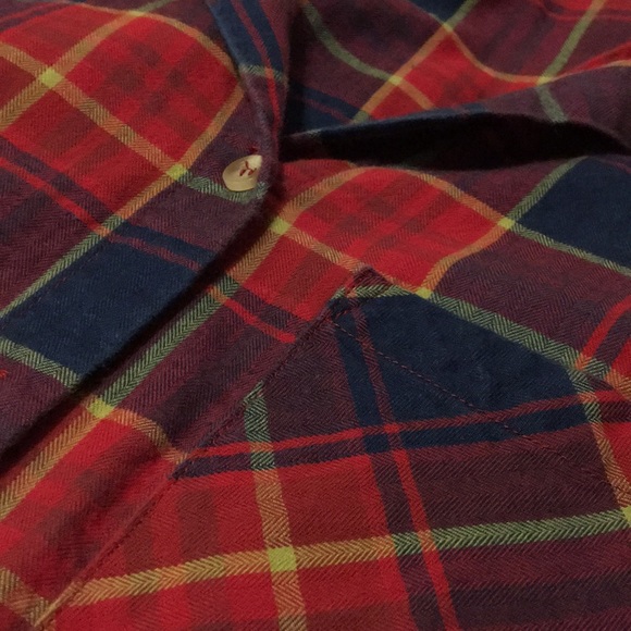 Flannel button up dress size small - Picture 2 of 2